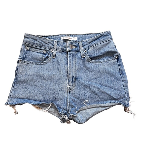 Levi's Pants - Levis 721 High Rise Skinny Denim Cut Off Shorts Size 27